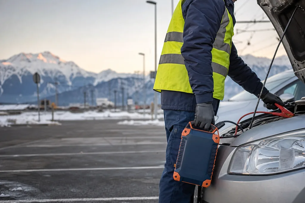 Dépannage batterie à plat à Annemasse : démarrage d'urgence sur parking gare Léman Express, intervention 24h/24