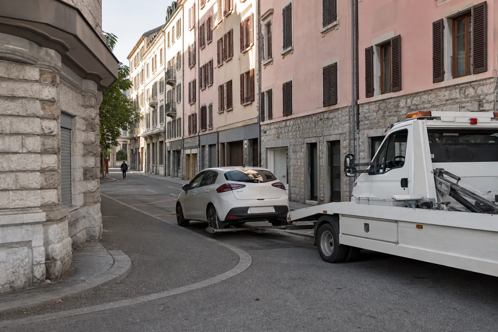 Dépannage automobile à Neydens - Haute-Savoie — Dépannage auto en centre-ville Annemasse : intervention dépanneuse rue urbaine Genevois, 24h/24