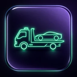 Icône remorquage voiture — dépannage Annemasse